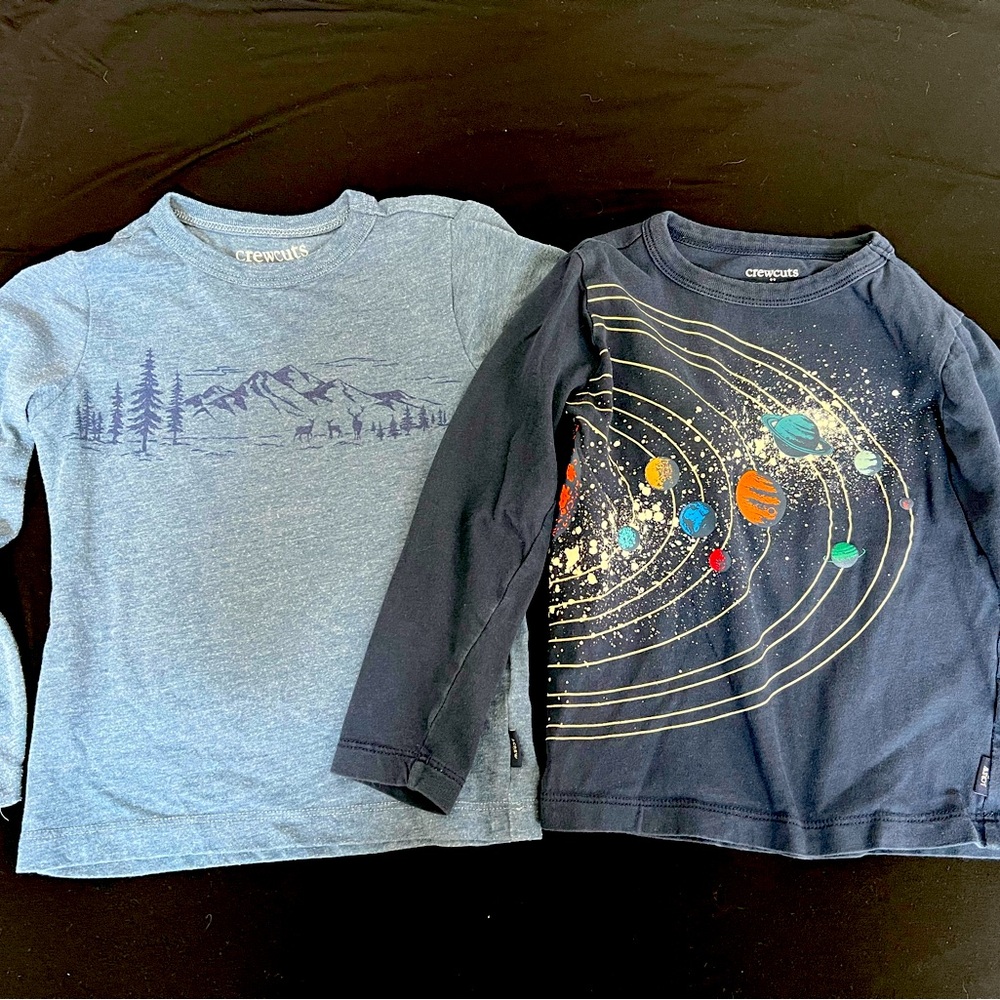 Crewcuts Kids Long Sleeve Tees - XXS (2-3)